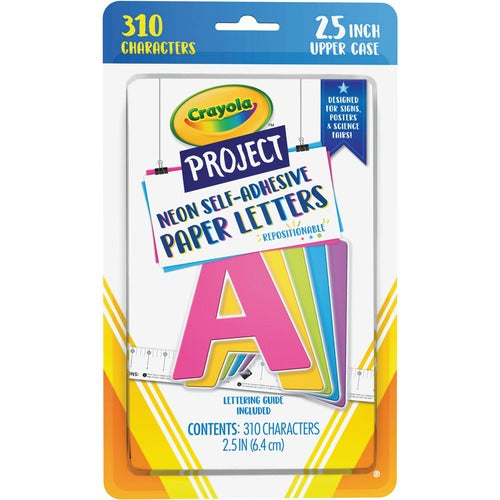 Crayola PACP1647CRA Self-Adhesive Paper Letters