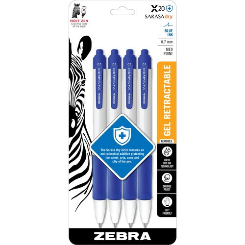 Zebra ZEB41624 SARASA dry X20+ Retractable Gel Pen