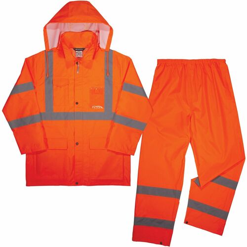 Ergodyne EGO25336 GloWear 8376K Hi-Vis Rain Suit Kits