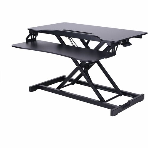 Rocelco RCLRVADRB VADR 31.5" Hi-Lift Adjustable Desk Riser
