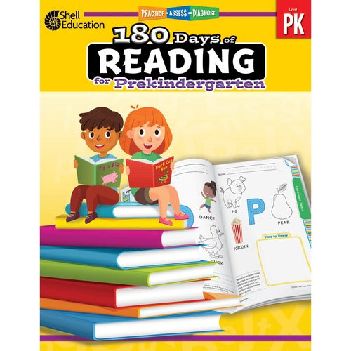 Shell Education SHL127442 180 Days of Reading for Prekindergarten Printed Book