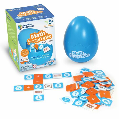Learning Resources LRNLER9131 Math Scramble Game