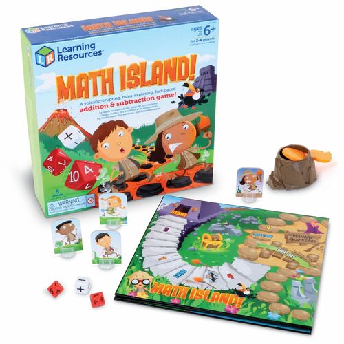 Learning Resources LRNLER5025 Math Island! Addition & Subtraction Game