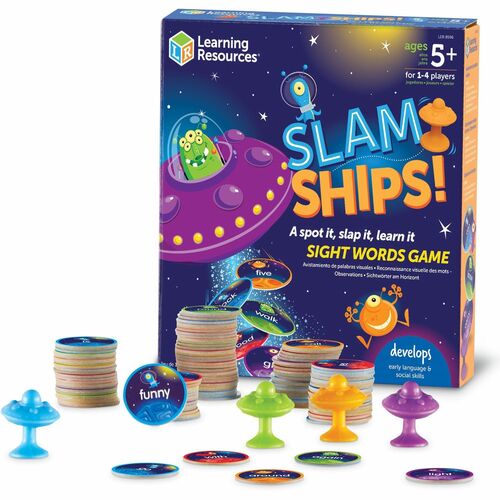 Learning Resources LRNLER8596 Slam Ships! Sight Words Game