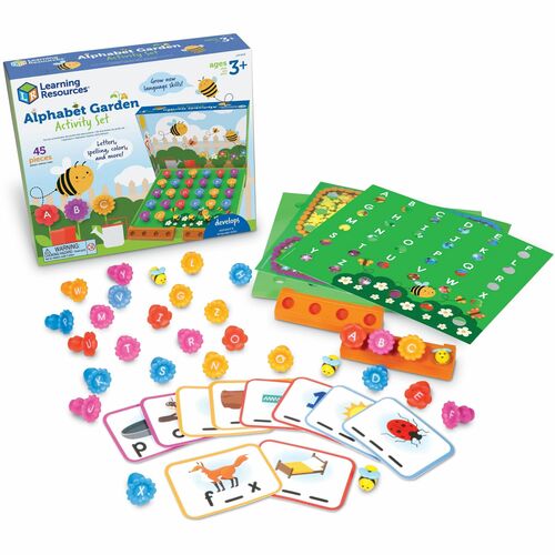 Learning Resources LRNLER5543 Alphabet Garden Activity Set