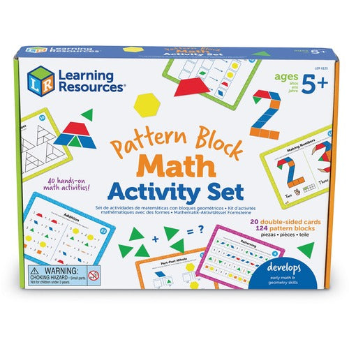 Learning Resources LRNLER6135 Pattern Block Math Activity Set