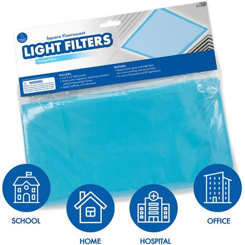 Educational Insights EII1236 Square Fluorescent Light Filters (Tranquil Blue)
