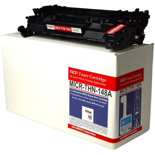 microMICR MCMMICRTHN148A MICR Standard Yield Laser Toner Cartridge 148A, 148X (W1480A) - Black - 1 Each