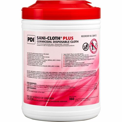 PDI PDIQ89072 Sani-Cloth Plus Germicidal Disposable Cloth