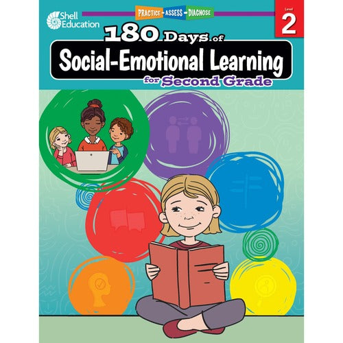 Shell Education SHL126958 180 Days of Social-Emotional Learning for Second Grade Printed Book by Kris Hinrichsen