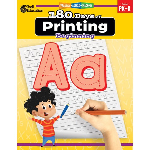 Shell Education SHL130193 180 Days of Printing: Beginning Printed Book