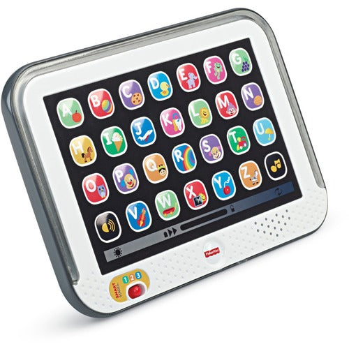 Fisher-Price FIPHFY90 Pretend Tablet Learning Toy With Lights And Music, Gray, Baby And Toddler Toy