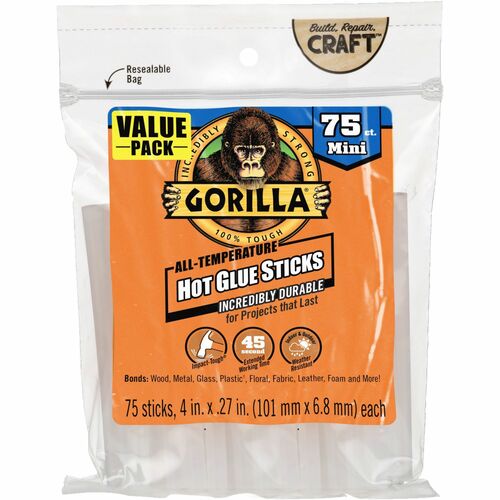 Gorilla GOR3027502 Mini Hot Glue Sticks