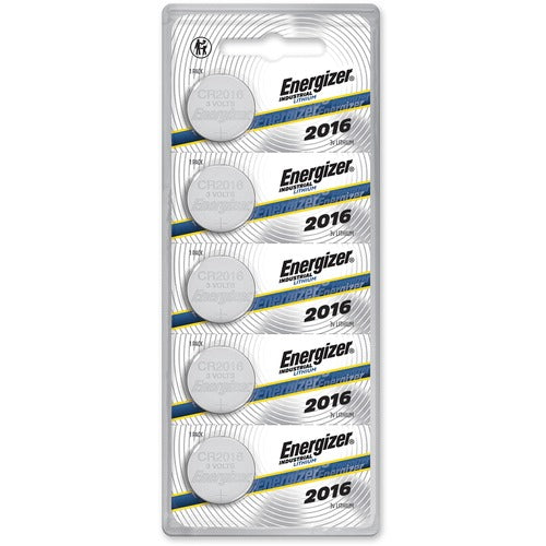Energizer EVEECRN2016BX Industrial 2016 Lithium Battery 5-Packs
