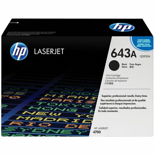 HP HEWQ5950A 643A (Q5950A) Original Laser Toner Cartridge - Single Pack - Black - 1 Each