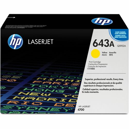 HP HEWQ5952A 643A (Q5952A) Original Laser Toner Cartridge - Single Pack - Yellow - 1 Each