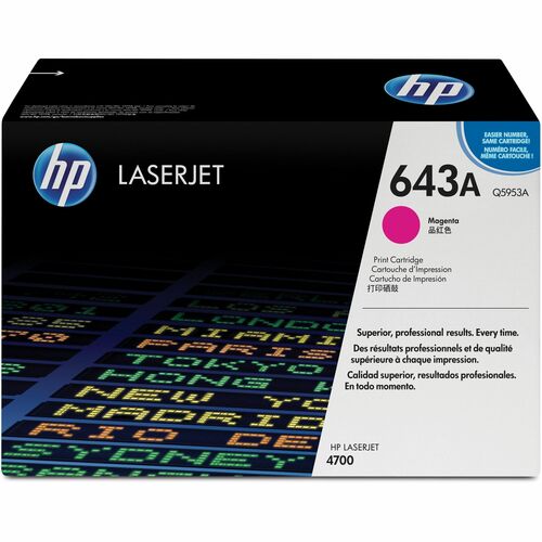 HP HEWQ5953A 643A (Q5953A) Original Laser Toner Cartridge - Single Pack - Magenta - 1 Each