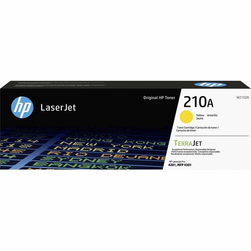HP HEWW2102A 210A Original Laser Toner Cartridge - Yellow - 1 Each