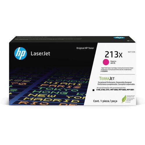 HP HEWW2133X 213X Original Laser Toner Cartridge - Magenta - 1 Each
