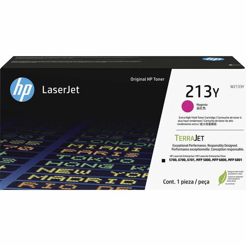 HP HEWW2133Y 213Y Original Laser Toner Cartridge - Magenta - 1 Each