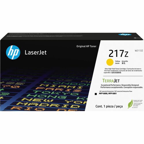 HP HEWW2172Z 217Z Original Laser Toner Cartridge - Yellow - 1 Each