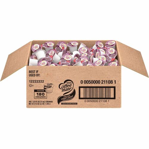 Coffee mate NES21108 Italian Sweet Creme Nondairy Liquid Creamer Singles