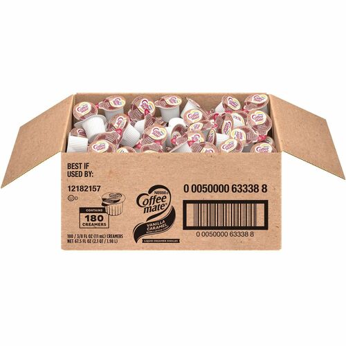 Coffee mate NES63338 Vanilla Caramel Nondairy Liquid Creamer Singles