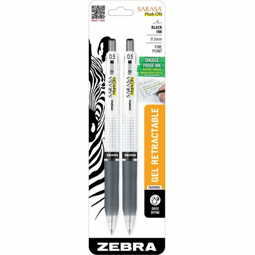 Zebra Pen ZEB48412 SARASA Mark ON Gel Retractable Pens