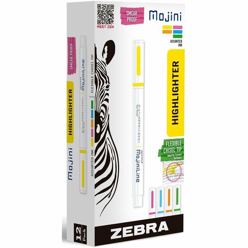 Zebra Pen ZEB70200 Mojini Single Ended Highlighters