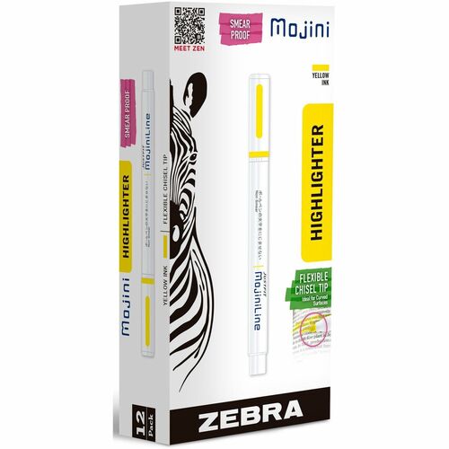 Zebra Pen ZEB70250 Mojini Single Ended Highlighters
