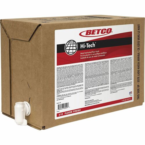 Betco BET610B500 Hi-Tech Metal Interlocked Floor Finish