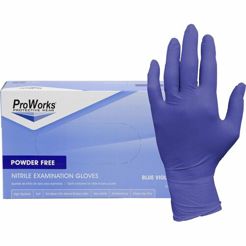 ProWorks HOSGLN125FX Nitrile Powder-Free Exam Gloves
