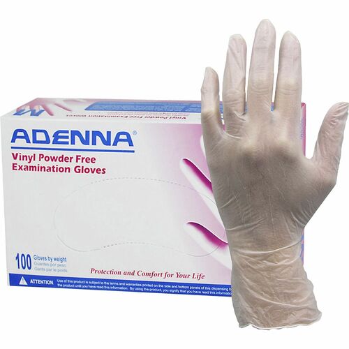 Adenna HOSVPF235 Vinyl Powder Free Exam Gloves