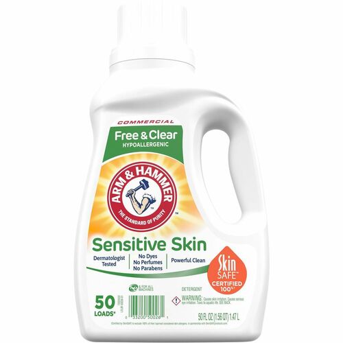 Arm & Hammer CDC3320050026 Free & Clear Liquid Detergent - 50 loads - HE Formula