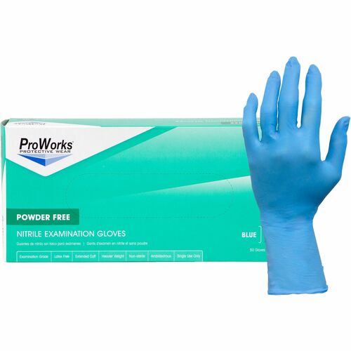 ProWorks HOSN108EPFXLG Nitrile Powder-Free Exam Gloves