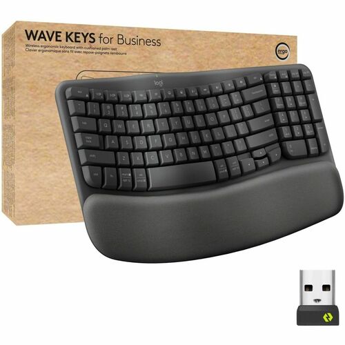 Logitech LOG920012058 Wave Keys for Business Ergonomic Keyboard