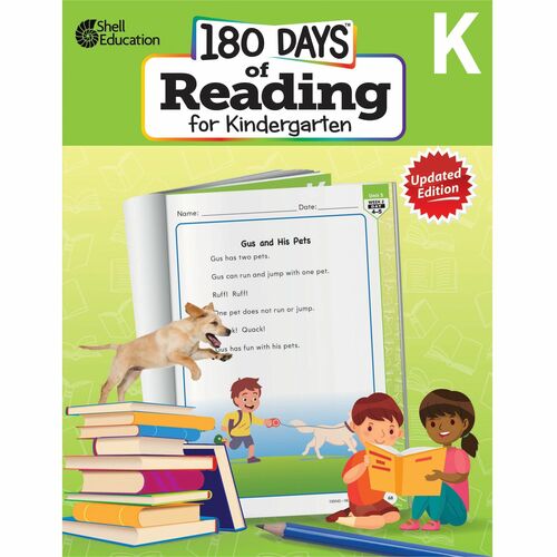 Shell Education SHL135042 180 Days of Reading for Kindergarten, 2nd Edition Printed Book