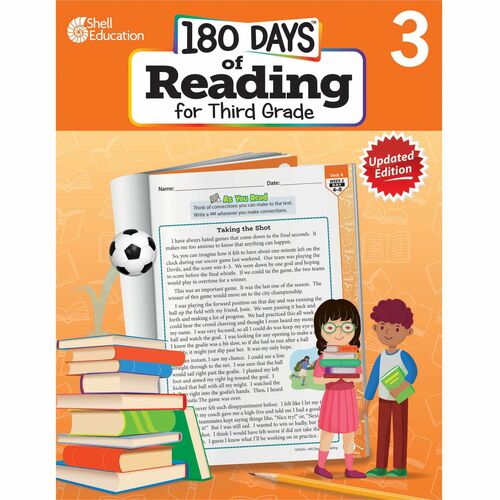 Shell Education SHL135045 180 Days of Reading for Third Grade, 2nd Edition Printed Book