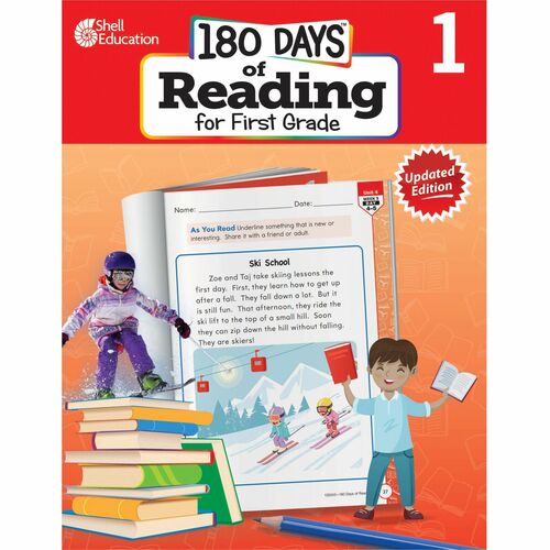 Shell Education SHL135043 180 Days of Reading for First Grade, 2nd Edition Printed Book