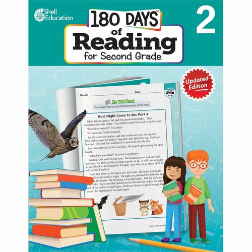 Shell Education SHL135044 180 Days of Reading for Second Grade, 2nd Edition Printed Book