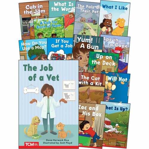 Shell Education SHL145497 Decodable Books Grade PK-K Set 2: 15-Book Set Printed Book