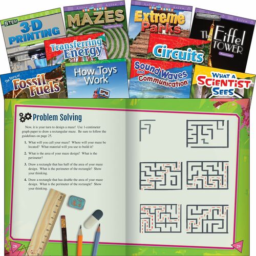 Shell Education SHL100581 Exploring STEM Grade 4 10-Book Set Printed Book