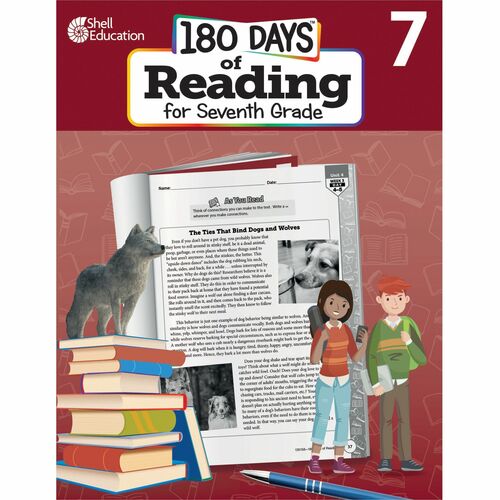 Shell Education SHL135158 180 Days of Reading for Seventh Grade Printed Book