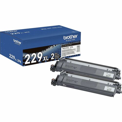Brother BRTTN229XL2PK Original High Yield Laser Toner Cartridge - Twin-pack - Black - 2 / Pack