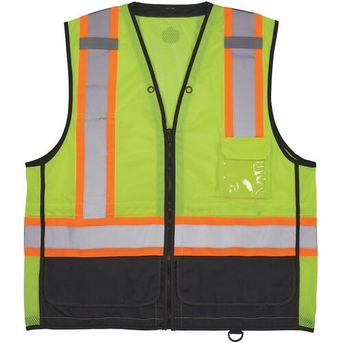 Ergodyne EGO23037 8251HDZ-BK 2-Tone Hi-Vis Safety Vests