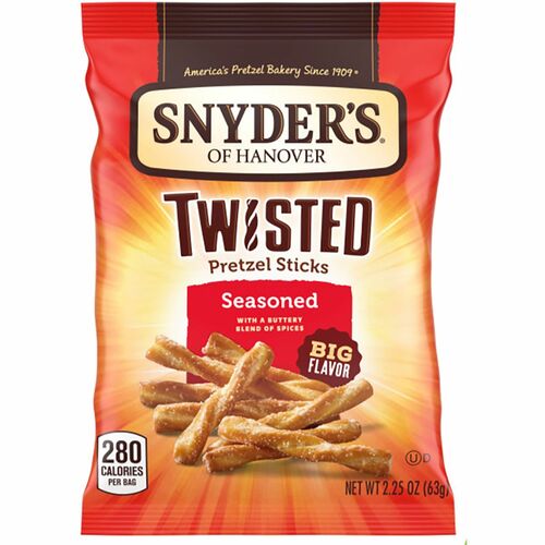 Office Snax OFX14750 Twisted Seasoned Pretzel Sticks