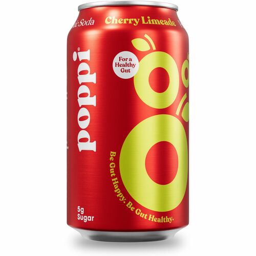 Poppi POI50013 Cherry Limeade-Flavored Prebiotic Soda