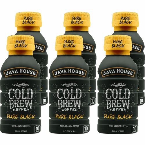 Java House SNHFC109080 Cold Brew Colombian Black Coffee Bottles