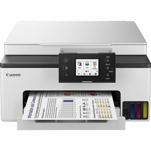 Canon CNMGX1020 MAXIFY GX1020 Wired & Wireless MegaTank Inkjet Multifunction Printer - Color - White