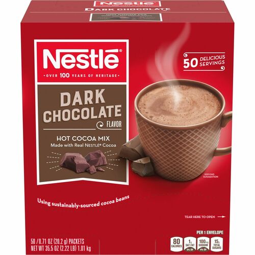 Nestle® NES70060 Dark Chocolate Single-Serve Hot Cocoa Mix
